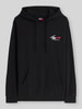 Tommy Jeans Bluza o kroju relaxed fit z czystej bawełny Czarny