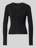 VERO MODA Slim Fit Strickjacke aus Viskose-Mix Modell 'WONDER' Black