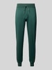 BOSS Tapered fit sweatbroek met tunnelkoord Groen