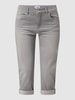 Angels Capri-jeans met stretch, model 'Cici' Lichtgrijs