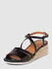 Geox Wedges mit Dornschließe Modell 'ISCHIA CORDA' Schwarz