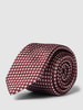 BOSS Stropdas met all-over motief (6,0 cm) Bordeauxrood