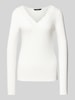 Vero Moda Langarm Top mit Spitzenbesatz Modell 'ROSA' Weiss