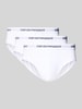 Emporio Armani Slip mit elastischem Logo-Bund im 3er-Pack Weiss