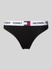 TOMMY HILFIGER String met elastische band met logo Zwart