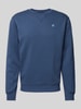 G-Star Raw Sweatshirt met ronde hals en logostitching Jeansblauw