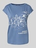 Lauren Ralph Lauren T-Shirt mit Label-Print Modell 'GRIETA' Hellblau