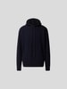 Roberto Collina Hoodie in Strick-Optik Dunkelblau