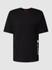 HUGO Relaxed Fit T-Shirt mit Label-Print Black