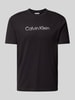CK Calvin Klein T-Shirt mit Label-Print Black
