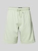 Marc O'Polo Regular fit sweatshorts met tunnelkoord Mintgroen