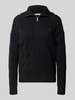 Tommy Hilfiger relaxed fit schipperstrui van pure wol BLACK