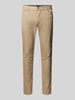 Christian Berg Men Regular Fit Jeans im 5-Pocket-Design Beige