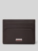 Tommy Hilfiger Etui na karty z naturalnej skóry Ciemnobrązowy