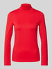 Christian Berg Woman Slim Fit Longsleeve mit Rollkragen Rot