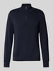 Barbour Gebreide pullover met ribboorden Donkerblauw