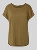 Christian Berg Woman T-shirt z mieszanki modalu z okrągłym dekoltem Khaki