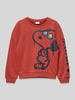 s.Oliver RED LABEL Sweatshirt mit Motiv-Print Rostrot