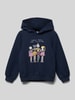 s.Oliver RED LABEL Hoodie met motiefprint Marineblauw