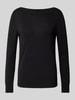 s.Oliver RED LABEL Pullover van viscose-katoenmix  Zwart