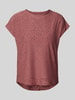 Only T-Shirt mit Lochstickerei Modell 'SMILLA' Bordeaux