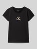 Calvin Klein Jeans Slim Fit T-Shirt mit Logo-Print und Rundhalsausschnitt Black