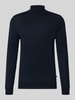 Matinique Slim Fit Rollkragenpullover aus reiner Baumwolle Marine