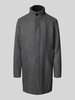 Jack & Jones Premium Lange jas van wolmix met opstaande kraag en steekzakken Middengrijs gemêleerd
