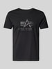 Alpha Industries T-Shirt mit Label-Print Black