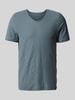 MCNEAL T-Shirt mit V-Ausschnitt Rauchblau