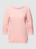 Tom Tailor Denim Sweatshirt met 3/4-mouwen in effen design Roze