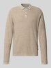Jack & Jones Gebreide pullover met kentkraag Beige