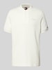 Tommy Jeans Regular Fit Poloshirt mit Waffelstruktur Offwhite
