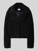 NOISY MAY® Cropped Jacke aus Teddyfell Modell 'Nati' Black