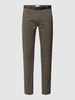 Lindbergh Classic fit chino met achterzakken Olijfgroen