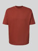 MCNEAL Loose fit T-shirt met ronde hals Donkerrood