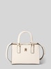 Tommy Hilfiger Henkeltasche mit Allover Logo-Prägung Offwhite