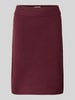 Christian Berg Woman Knielanger Strickrock mit elastischem Bund Bordeaux