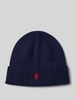 Polo Ralph Lauren Beanie van wol met labelstitching Donkerblauw