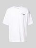 Lacoste Loose Fit T-Shirt aus reiner Baumwolle Weiss