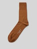 Falke Sokken van scheerwolmix met logoprint, model 'Airport' Lichtbruin