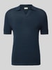 Drykorn Regular Fit Poloshirt mit V-Ausschnitt Modell 'BRAIAN' Dunkelblau