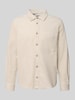 s.Oliver RED LABEL Comfort Fit Hemdjacke aus Baumwoll-Mix Beige