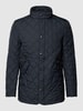 Christian Berg Men Steppjacke mit Stehkragen Schwarz