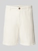 SELECTED HOMME Regular Fit Shorts mit Webmuster Offwhite