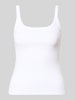 Topshop Tanktop in Ripp-Optik Modell 'MOLLY' Weiss