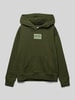 Jack & Jones Hoodie mit Label-Patch Modell 'HAKKAI' Oliv