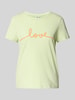 Vero Moda Regular fit T-shirt van puur katoen, model 'KAMI' Lichtgroen