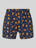 Christian Berg Men Boxershorts im Allover-Look mit elastischem Bund Mittelbraun