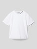 Calvin Klein Jeans T-Shirt mit Label-Stitching Modell 'INTARSIA' Weiss